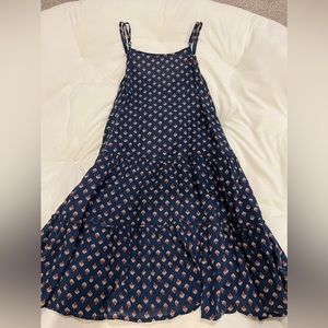 Love stitch navy sundress